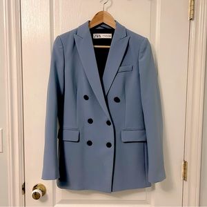 Zara Double Breasted Buttoned Blazer